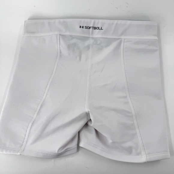 Under Armour White Compression Athletic Shorts - Picture 5 of 6